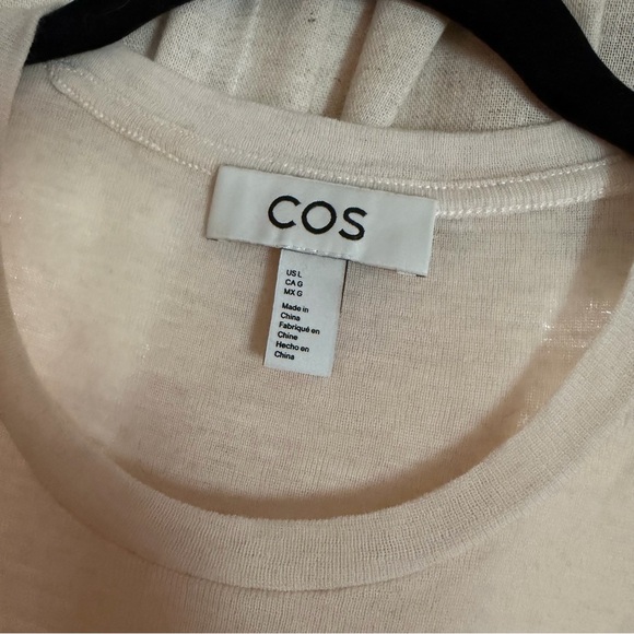 COS Off-White 100% merino wool crew neck - Picture 3 of 7